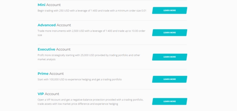 account types