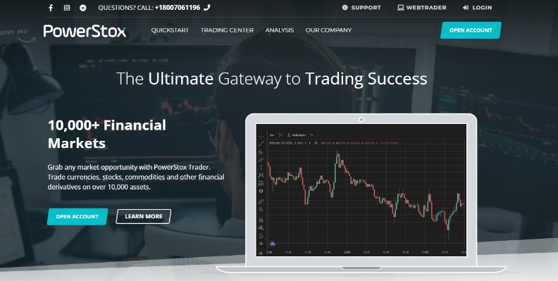 a website screenshot
